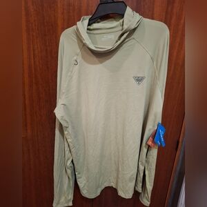 Columbia PFG Omni-Shade SPF50 Long Sleeve Hoodie Fishing Shirt Men's MEDIUM
